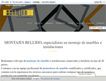 Tablet Screenshot of montajesbellido.com